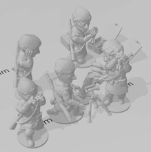 guerra tom russo argamassa wargaming3d miniatura jogos desenho animado exposição 3d print model - Mito3D