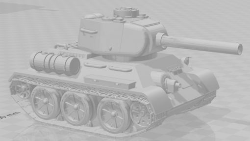 toonkrieg t34 - wargaming3d 28mm miniature 3D print model - Mito3D