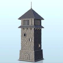 tower 30 - wargaming3d miniature wargamming Accessories, Architecture, bonaparte, building, classic, DBA, figures, Flames of War, game, games, house, miniatures, modern, Napoleon, napoleonic, scenery, terrain, war, wargame, warhammer 3d print model - Mito3D