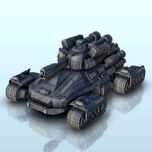 tracked sf tank 29 - wargaming3d miniature wargamming 40000, cab, carrier, future, futurism, futuristic, legion, machine, Military, odyssey, opera, scenery, Sci-Fi, scifi, SF, star wars, transport, vehicle, w40k, wagon, warhammer, warmachine, wheels 3d print model - Mito3D