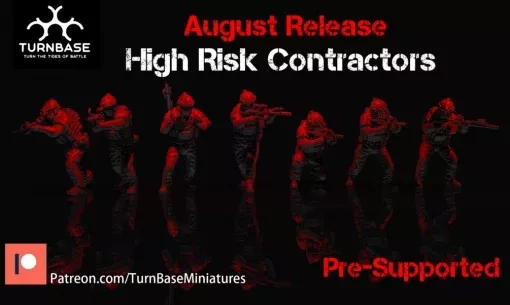 turnbase miniatures wargames- high risk contractors - wargaming3d Category: Historically Accurate miniature wargamming 3d print model - Mito3D