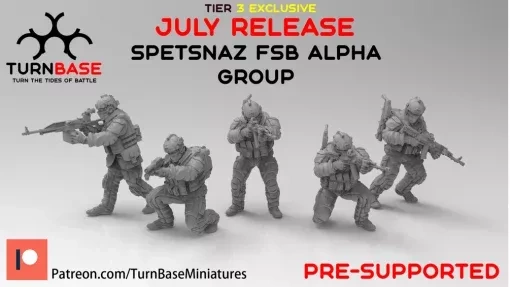 turnbase miniatures wargames - spetsnaz fsb alpha wargaming3d Category: Historically Accurate miniature wargamming 3d print model - Mito3D