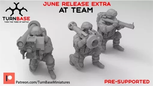 turnbase miniatures wargames - team wargaming3d Category: Historically Accurate miniature wargamming 3d print model - Mito3D