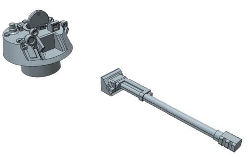 Küçük kule bmd 2 ayrı 30mm tabanca ölçek 1 100 15mm wargaming3d 15 mm minyatür savaş oyunları 3d print model - Mito3D