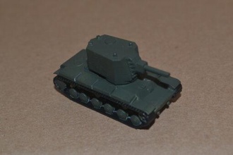 u-3 1 144 - wargaming3d miniature wargamming 1:144, heavy tank 3d print model - Mito3D