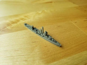 us bagley-class destroyer - wargaming3d 28mm miniature 3d print model - Mito3D