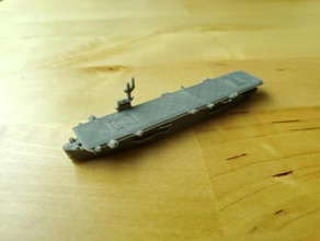 us bogue-class escort carrier - wargaming3d 28mm miniature 1 1800th scale model certain elements not 3d print model - Mito3D