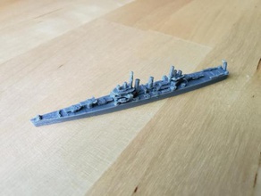 us brooklyn-class cruiser - wargaming3d 28mm miniature 1 1800th scale model certain elements not 3d print model - Mito3D