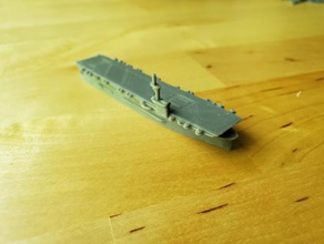 us casablanca-class aircraft carrier - wargaming3d 28mm miniature 1 1800th scale model certain elements not 3d print model - Mito3D