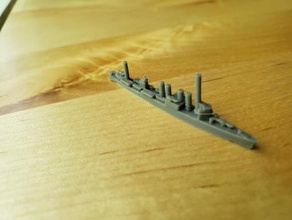 wargaming3d bize clemson-sınıfı destroyer Mm minyatür 1 1800th ölçekli modeli bazı elemanlarıölçek değil 3d print model - Mito3D