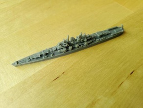 us cleveland-class cruiser - wargaming3d 28mm miniature 1 1800th scale model certain elements not 3d print model - Mito3D