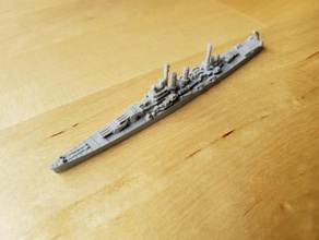 us cruiser wichita - wargaming3d 28mm miniature 1 1800th scale model certain elements not 3d print model - Mito3D