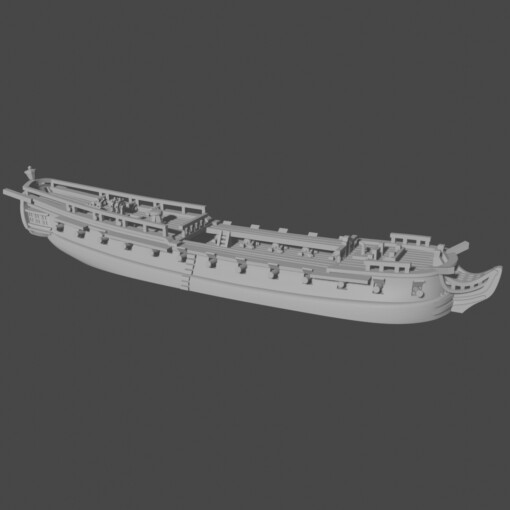 us frigate uss raleigh 5th rate 32 guns 1776-83 aoa-us-1 - wargaming3d miniature wargamming 3D print model - Mito3D