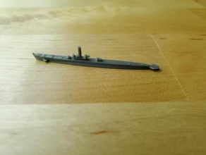 us gato-class submarine - wargaming3d 28mm miniature 1 1800th scale model certain elements not 3d print model - Mito3D