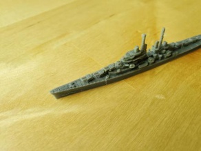 us juneau-class cruiser - wargaming3d 28mm miniature 1 1800th scale model certain elements not 3d print model - Mito3D