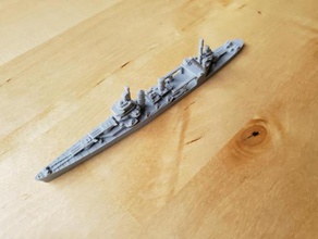 us new orleans-class crusier - wargaming3d 28mm miniature 1 1800th scale cruiser model certain elements not 3d print model - Mito3D