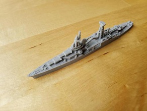 uns northampton-Klasse cruiser - wargaming3d 28mm Miniatur 1 1800er Skala cruiser-Modell bestimmte Elemente nicht skalieren 3d print model - Mito3D