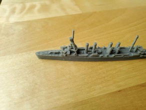 us omaha-class cruiser - wargaming3d 28mm miniature 1 1800th scale omaha class model certain elements not 3d print model - Mito3D