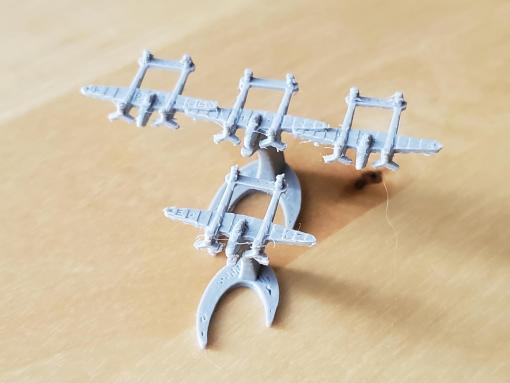 nous p-38 lightning de chasseurs - wargaming3d 28mm miniature 1 900e échelle lockheed modèle du combattant certains éléments pas à l'échelle 3D print model - Mito3D