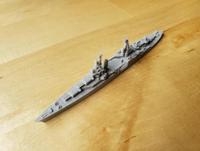 us portland-class cruiser - wargaming3d 28mm miniature 1 1800th scale model certain elements not 3d print model - Mito3D