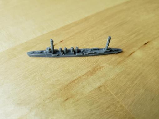 nos sampson-classe destroyer - wargaming3d 28mm em miniatura 1 1800th escala sampson-destróier da classe de modelo certos elementos não 3D print model - Mito3D