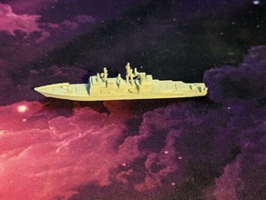 us ticonderoga class guiado misil crucero wargaming3d miniatura juego guerra 3d print model - Mito3D