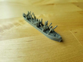 us victory ship - wargaming3d 28mm miniature 1 1800th scale model certain elements not 3d print model - Mito3D