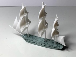 uss constellation 1797 congress 1799 frigates - wargaming3d 28mm miniature nominally 38 gun united sates navy both were ordered naval act 1794 two original six launched could often did carry up 48 guns model represents well 1812 layout contains deck planking cannons gunports hull versions supplied resin fdm printing 3d print model - Mito3D