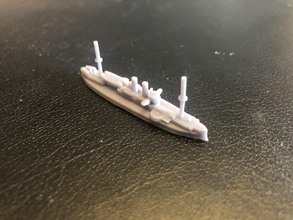 uss Maine classe navio guerra wargaming3d miniatura jogos 3d print model - Mito3D