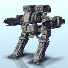 uzsus combate robô 9 wargaming3d miniatura jogos guerra Futuro miniaturas science fiction scifi jogo 3d print model - Mito3D