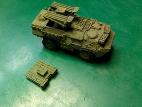 vab Méphisto anti tank véhicule France wargaming3d 28mm miniature 3d print model - Mito3D