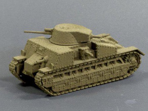 vickers medium mkc - wargaming3d 28mm miniature proposed replacement their famous well-used mediums mki mkii not taken up british army but exported modest numbers two were sent new irish republic several went japan they highly influential design type 89 3d print model - Mito3D