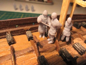 viking erken Ortaçağa ait mahkumlar koruma wargaming3d minyatür savaş oyunları tutsaklar köleler Vikingler 3d print model - Mito3D