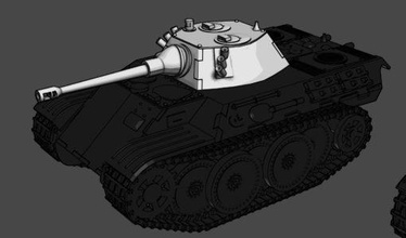 vk1602 leopard scout tank - 5cm turret wargaming3d miniature wargamming 5cm, light tank, scout, vk, 3d print model - Mito3D