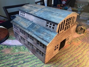 warehouse - wargaming3d 28mm miniature 3d print model - Mito3D