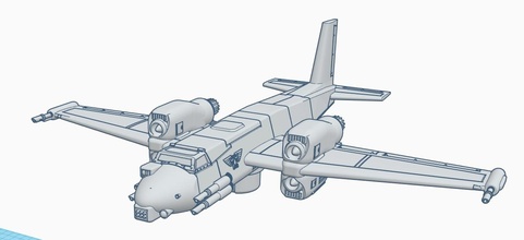 Warzenschwein Angriff Bomber wargaming3d Miniatur Wargaming 3d print model - Mito3D