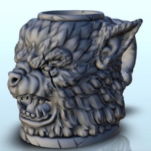 werefolf dice 7 - wargaming3d miniature wargamming accessory, beer holder, box, cup, dice, dnd, drink, dungeon, game, glass, mug, rpg, tabletop, tower, tray, wargame, wargaming, warhammer 3d print model - Mito3D
