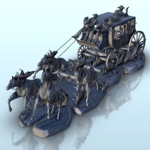 wild west horse carriage - wargaming3d miniature wargamming Age of Sigmar, America, american west, Architecture, Blackwater, bolt action, bounty hunters, building, california, cowboy, décor, Desperado, Flames War, Gulch, Gunfight, Gutshot, law men, modern, native americans, Old Chronicles, outlaws, red skins, rur, scenery, Six Gun Sound, tabletop, terrain, US, USA, warhammer, Western, 3d print model - Mito3D