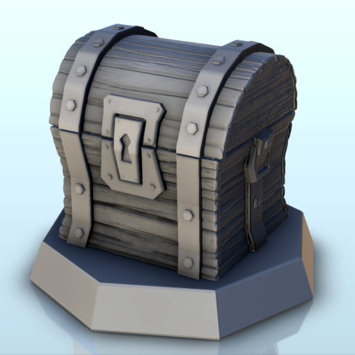 wooden chest base + pre-supported version 2 - wargaming3d miniature wargamming Age of Sigmar, character, Fantasy, fiction, figure, game, heroic, hobbit, lord the rings, mini, miniatures, resin, rpg, scenery, sla, squad, statue, warhammer 3D print model - Mito3D