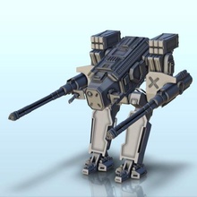 xilmis combate robot 24 wargaming3d miniatura juego guerra Futuro miniaturas science fiction ciencia ficción 3d print model - Mito3D
