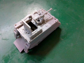 xm806e1 recovery vehicle m113 family - wargaming3d 28mm miniature 1 100 travel operating configurations 2 models 3d print model - Mito3D
