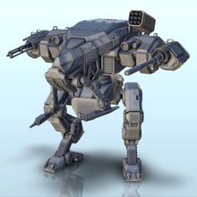 xoren combat robot 8 - wargaming3d miniature wargamming future, miniatures, science-fiction, scifi, wargame 3d print model - Mito3D