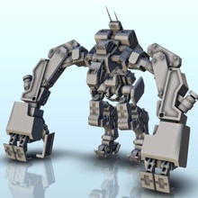 xyysus Kampf Roboter 30 wargaming3d Miniatur Wargaming Zukunft Miniaturen science fiction scifi Kriegsspiel 3d print model - Mito3D