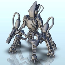 combattere robot 29 wargaming3d miniatura wargaming Futuro miniature science fiction scifi gioco guerra 3d print model - Mito3D