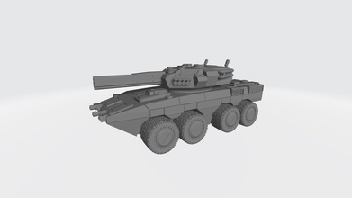 zaball2 armoured scout vehicle - wargaming3d miniature wargamming 3d print model - Mito3D