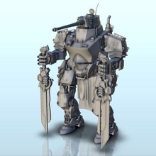 zyxsin mücadele robot 22 wargaming3d minyatür savaş oyunları Gelecek minyatürler science fiction scifi oyunu 3d print model - Mito3D
