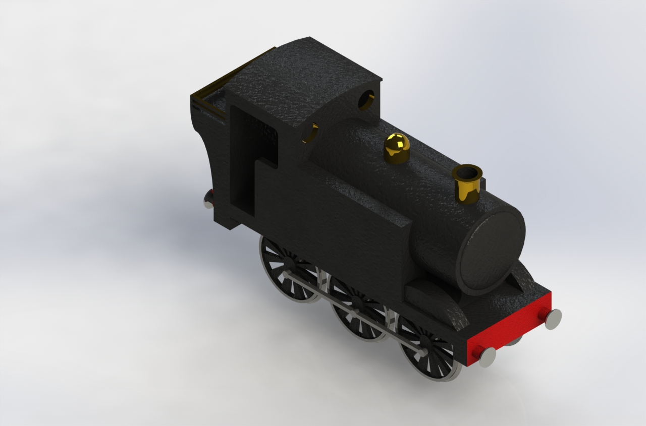 0-6-0 tank locomotive education engine steam train 3D print model - Mito3D