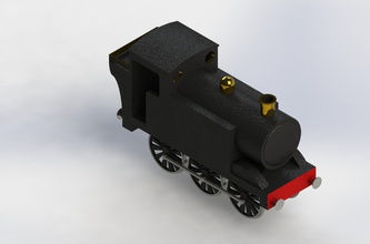 0-6-0 tank lokomotif eğitim motor buhar tren 3d print model - Mito3D