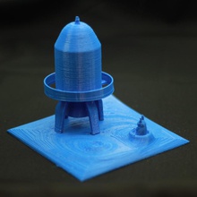 01 spaceship landing - Spielzeug 2014 3d print model - Mito3D