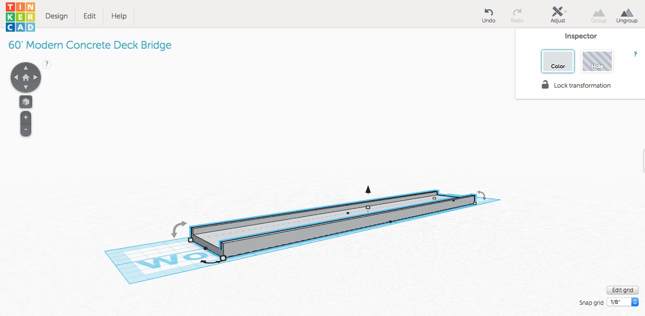 1 160 60' concrete deck toys bridge structure trestle 3D print model - Mito3D